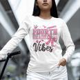 4th Fourth Grade Vibes Back To School Coquette Teacher Girl Unisex Long Sleeve T-Shirt, novelty gifts, funny gifts