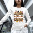 Autumn Fall SPED ED Teacher Thankful Grateful Pumpkin Retro Unisex Long Sleeve T-Shirt, novelty gifts, funny gifts