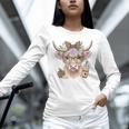 Cute Floral Highland Cow Back To School For Women Teacher Unisex Long Sleeve T-Shirt, novelty gifts, funny gifts
