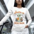 Cute Halloween Teacher Librarian Mummy Reading Books Unisex Long Sleeve T-Shirt, novelty gifts, funny gifts
