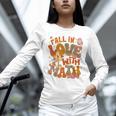 Fall In Love With Science Math Teacher Fall Thanksgiving Unisex Long Sleeve T-Shirt, novelty gifts, funny gifts