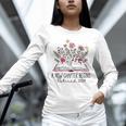 Floral Book a New Chapter Begins Retired Retirement Teacher Unisex Long Sleeve T-Shirt, novelty gifts, funny gifts