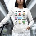 God Says Im Teacher Christian Back To School Religious Unisex Long Sleeve T-Shirt, novelty gifts, funny gifts God Says Im Teacher Christian Back To School Religious Unisex Long Sleeve T-Shirt, novelty gifts, funny gifts