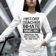 Halloween History Teacher Prisoner Costume Unisex Long Sleeve T-Shirt, novelty gifts, funny gifts