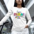 Happy Friyay Teacher School Friday Weekend Vibes Unisex Long Sleeve T-Shirt, novelty gifts, funny gifts Happy Friyay Teacher School Friday Weekend Vibes Unisex Long Sleeve T-Shirt, novelty gifts, funny gifts