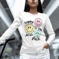 Happy To See Your Face Smile Face Teacher Back To School Unisex Long Sleeve T-Shirt, novelty gifts, funny gifts Happy To See Your Face Smile Face Teacher Back To School Unisex Long Sleeve T-Shirt, novelty gifts, funny gifts