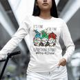 It's Fine We'Re Fine Gnome Pre-K Teacher Christmas Light For Men Women Unisex Long Sleeve T-Shirt, novelty gifts, funny gifts