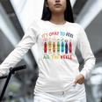 Its Okay To Feel All The Feels Mood Color Crayons Teacher Unisex Long Sleeve T-Shirt, novelty gifts, funny gifts Its Okay To Feel All The Feels Mood Color Crayons Teacher Unisex Long Sleeve T-Shirt, novelty gifts, funny gifts