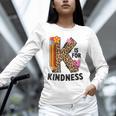 K Is For Kindness Unity Day Teacher Kids Unisex Long Sleeve T-Shirt, novelty gifts, funny gifts