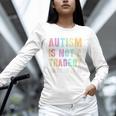 Kids AUTISM IS NOT A TRAGEDY IGNORANCE IS Proud Teacher Crew Unisex Long Sleeve T-Shirt, novelty gifts, funny gifts Kids AUTISM IS NOT A TRAGEDY IGNORANCE IS Proud Teacher Crew Unisex Long Sleeve T-Shirt, novelty gifts, funny gifts