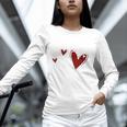 Kindergarten Has My Heart Buffalo Print Teacher Valentine Unisex Long Sleeve T-Shirt, novelty gifts, funny gifts