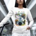 Skeleton Mad Scientist Halloween Costume Science Teacher Unisex Long Sleeve T-Shirt, novelty gifts, funny gifts