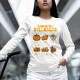 Thankful Syllables Teacher Thanksgiving Educational Kids Unisex Long Sleeve T-Shirt, novelty gifts, funny gifts