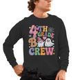 4th Grade Boo Crew Fourth Grade Teacher Kids Happy Halloween Men's Long Sleeve T-Shirt, trending gift