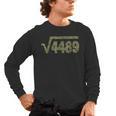 6 7 Army Pattern Meme Square Root 4489 Slang Math Teacher Men's Long Sleeve T-Shirt, trending gift