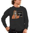 67 Math Teacher Skeleton Halloween Root 4489 Messy Bun Women Men's Long Sleeve T-Shirt, trending gift