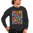 Alphabet A-Z ABC Kids Back To School Pre K Teachers Men's Long Sleeve T-Shirt, trending gift Alphabet A-Z ABC Kids Back To School Pre K Teachers Men's Long Sleeve T-Shirt, trending gift