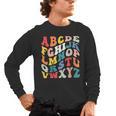 Alphabet Hi Back To School ABC Pre K Kindergarten Teacher Men's Long Sleeve T-Shirt, trending gift