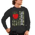 American Flag Camouflage Teacher Patriotic 4th Of July Men's Long Sleeve T-Shirt, trending gift