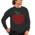 Apple Dot Pattern Art Teacher Appreciation Men Women Humor Men's Long Sleeve T-Shirt, trending gift Apple Dot Pattern Art Teacher Appreciation Men Women Humor Men's Long Sleeve T-Shirt, trending gift