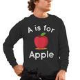 A Is For Apple Toddler Kindergarten Preschool Teacher Men's Long Sleeve T-Shirt, trending gift