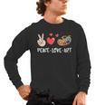 Art Teacher Peace Love Art For Artists And Painters Men's Long Sleeve T-Shirt, trending gift Art Teacher Peace Love Art For Artists And Painters Men's Long Sleeve T-Shirt, trending gift