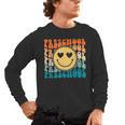 Back To School Groovy Smile Preschool Teachers Students Kids Men's Long Sleeve T-Shirt, trending gift Back To School Groovy Smile Preschool Teachers Students Kids Men's Long Sleeve T-Shirt, trending gift