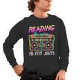 Back To School Retro Reading Is My Jam 80s Teacher Boombox Men's Long Sleeve T-Shirt, trending gift Back To School Retro Reading Is My Jam 80s Teacher Boombox Men's Long Sleeve T-Shirt, trending gift