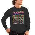 Back To School Retro Teaching Is My Jam 80s Teacher Boombox Men's Long Sleeve T-Shirt, trending gift Back To School Retro Teaching Is My Jam 80s Teacher Boombox Men's Long Sleeve T-Shirt, trending gift