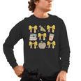 Back To School Yellow Bows Book Coffee Leopard Apple Teacher Men's Long Sleeve T-Shirt, trending gift