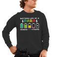 Battery Life Of a Paraprofessional Para Teacher Life Men's Long Sleeve T-Shirt, trending gift Battery Life Of a Paraprofessional Para Teacher Life Men's Long Sleeve T-Shirt, trending gift