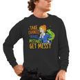 Beauty Teacher Take Chances Make Mistakes Get Messy Men's Long Sleeve T-Shirt, trending gift Beauty Teacher Take Chances Make Mistakes Get Messy Men's Long Sleeve T-Shirt, trending gift