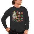 Book Tree All Is Calm Said No Teacher Ever Christmas Men's Long Sleeve T-Shirt, trending gift