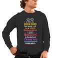 Books Reading English Teacher Student For Men Women Kids Men's Long Sleeve T-Shirt, trending gift