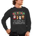 All Is Calm Xmas Kindergarten Christmas Season Teacher Men's Long Sleeve T-Shirt, trending gift