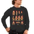 Christmas Math Teacher Equation Gingerbread With Santa Hat Men Women Men's Long Sleeve T-Shirt, trending gift