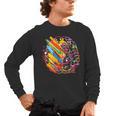 Colorful Brain Art Teacher Artist Painter Student Men's Long Sleeve T-Shirt, trending gift