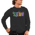 Colorful Steam Letters For Steam Program Teacher And Student Men's Long Sleeve T-Shirt, trending gift Colorful Steam Letters For Steam Program Teacher And Student Men's Long Sleeve T-Shirt, trending gift
