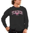 Coquette Bow Back To School First Day Teacher Men's Long Sleeve T-Shirt, trending gift