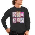 Coquette Bow Spooky Teacher Ghost Halloween Trick Or Teach Men's Long Sleeve T-Shirt, trending gift Coquette Bow Spooky Teacher Ghost Halloween Trick Or Teach Men's Long Sleeve T-Shirt, trending gift