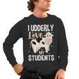 Cow Teacher Lover Men's Long Sleeve T-Shirt, trending gift