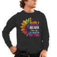 Cute I Became A Teacher Because Your Life Is Worth My Time Men's Long Sleeve T-Shirt, trending gift