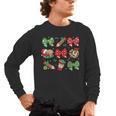 Cute Coquette Pencil Bow Christmas School Teacher Student Men's Long Sleeve T-Shirt, trending gift