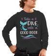 Cute Mermaid Librarian Teacher Dive Into A Good Book Reading Men's Long Sleeve T-Shirt, trending gift Cute Mermaid Librarian Teacher Dive Into A Good Book Reading Men's Long Sleeve T-Shirt, trending gift