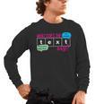 What Does The Text Say Text Evidence Reading Teacher For Men Women Men's Long Sleeve T-Shirt, trending gift