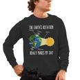 Earth Rotation Earth Day Science Teacher Kids Women Men's Long Sleeve T-Shirt, trending gift Earth Rotation Earth Day Science Teacher Kids Women Men's Long Sleeve T-Shirt, trending gift