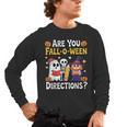 Are You Fall O Ween Directions Halloween Teacher Ghost Men's Long Sleeve T-Shirt, trending gift Are You Fall O Ween Directions Halloween Teacher Ghost Men's Long Sleeve T-Shirt, trending gift