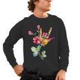 Flower American Sign Language ASL Teacher Teaching Deaf Men's Long Sleeve T-Shirt, trending gift Flower American Sign Language ASL Teacher Teaching Deaf Men's Long Sleeve T-Shirt, trending gift