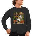 Ghost Library Reading Books Halloween Librarian Teacher Men's Long Sleeve T-Shirt, trending gift Ghost Library Reading Books Halloween Librarian Teacher Men's Long Sleeve T-Shirt, trending gift