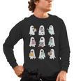 Ghost Reading Books Spooky Librarian Teacher Women Men's Long Sleeve T-Shirt, trending gift Ghost Reading Books Spooky Librarian Teacher Women Men's Long Sleeve T-Shirt, trending gift
